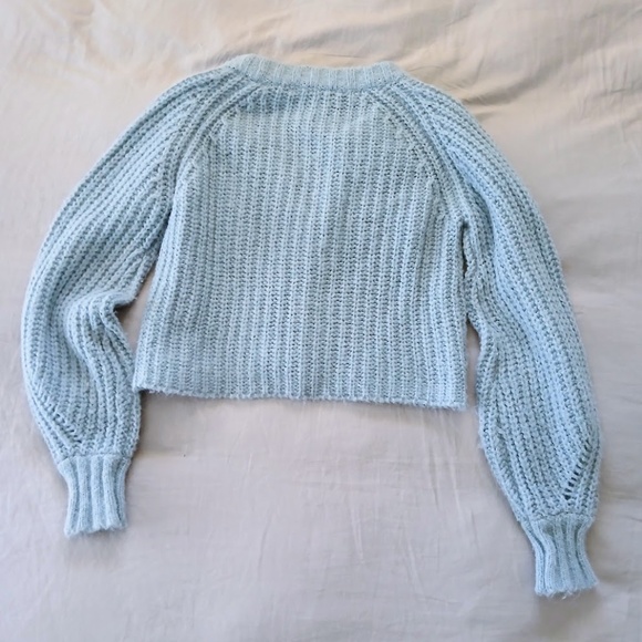 She + Sky Cropped Cardigan Sweater - Picture 2 of 4